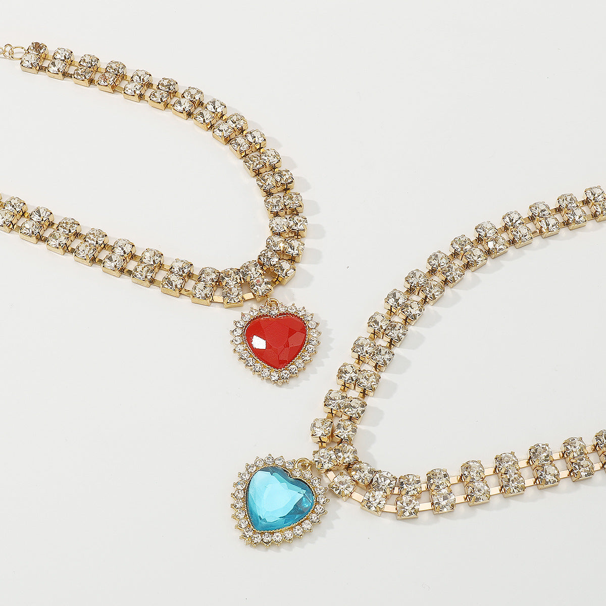 Wholesale Alloy Diamond Love Necklace